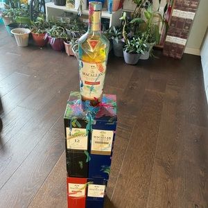 Beautiful art decor liquor one of one exclusive modern art macallan bright